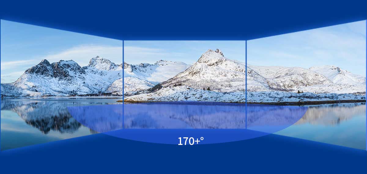 MIP LED display wide 170°/170° viewing angle