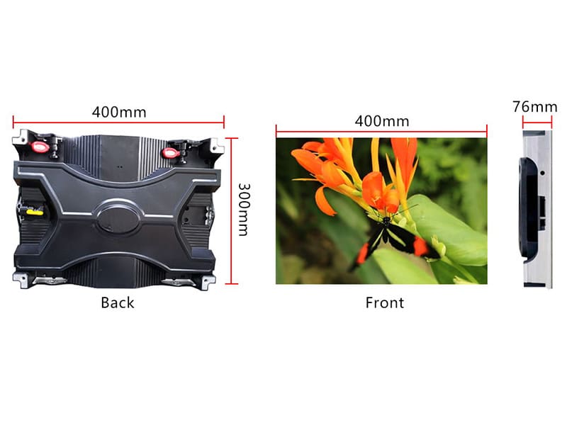 Lightweight indoor LED display with slim 4:3 die-cast cabinet