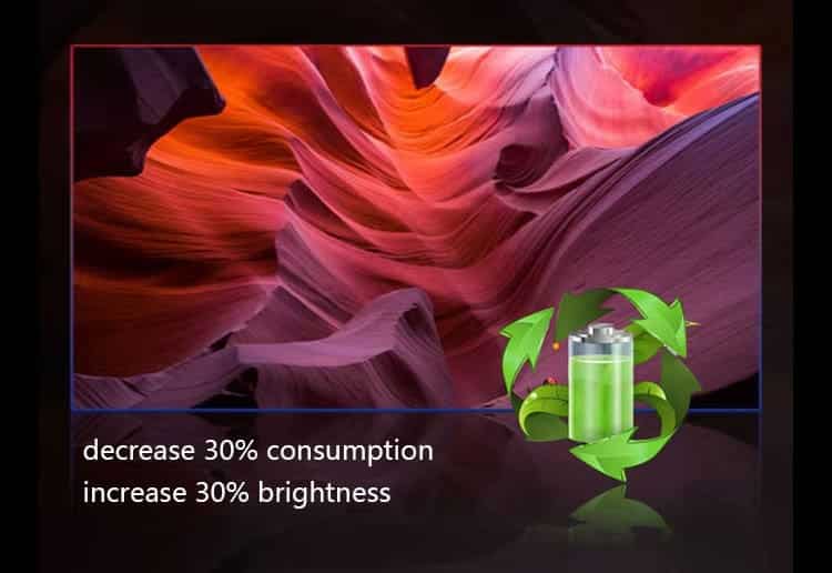 Energy-saving indoor LED display with balanced brightness and low consumption