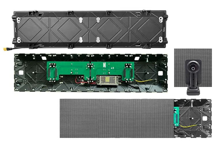 Front maintenance indoor LED video wall with 800-1500 nits