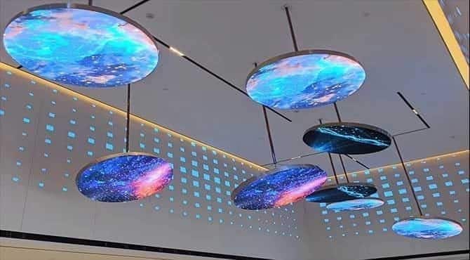 Round LED display