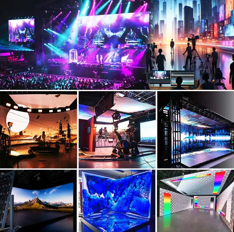 RXR series LED wall in an XR virtual production case for gaming and live events