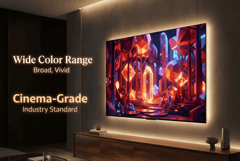 DCI-P3 Wide Color Gamut 