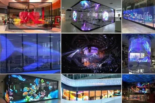 Transparent Holographic LED Film Screen