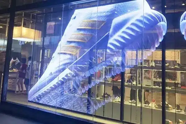 Transparent Holographic LED Film Screen