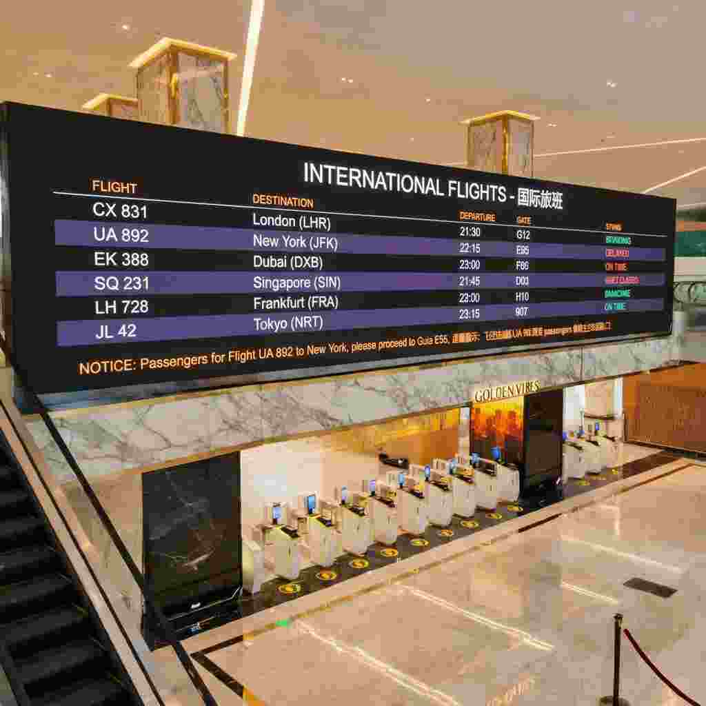 LED video steny